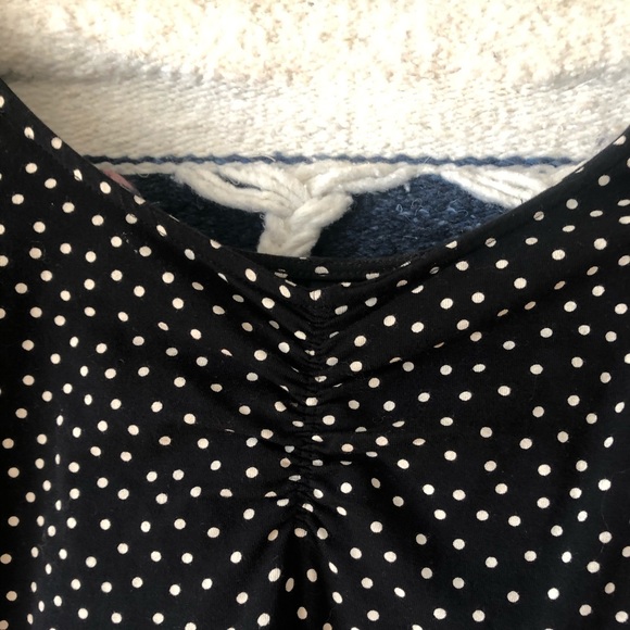 Divided polka dot bodycon dress - Picture 2 of 3